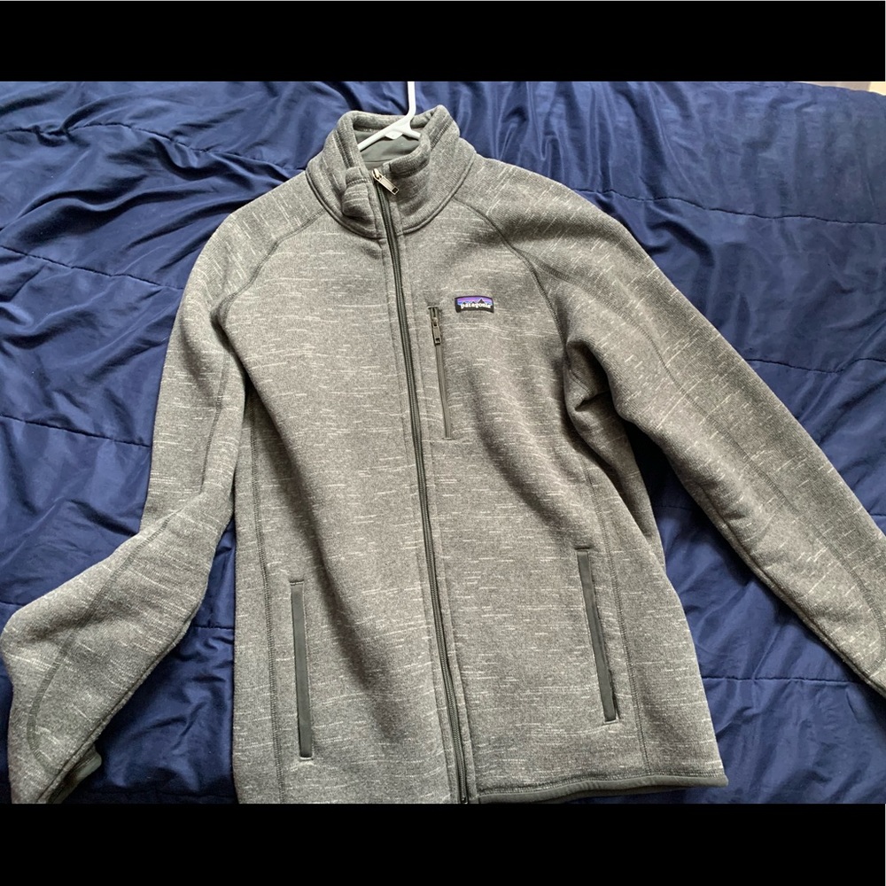 Patagonia Grey Zip Up Sweater